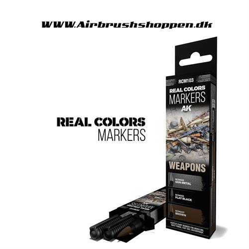 RCM103 - WEAPONS – RC MARKERS SET - Real Colors Markers
